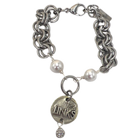 Links Classic 2 Pearl Bracelet LINKS Bracelets Cerese D, Inc. Silver  