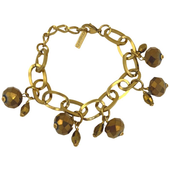 Bronze Spice Charm Bracelet Bracelets Cerese D, Inc.   