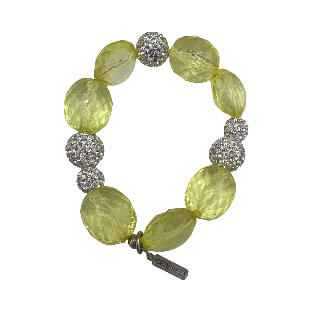 Yellow Bridget Resaca Bracelet Bracelets Cerese D, Inc. Silver  