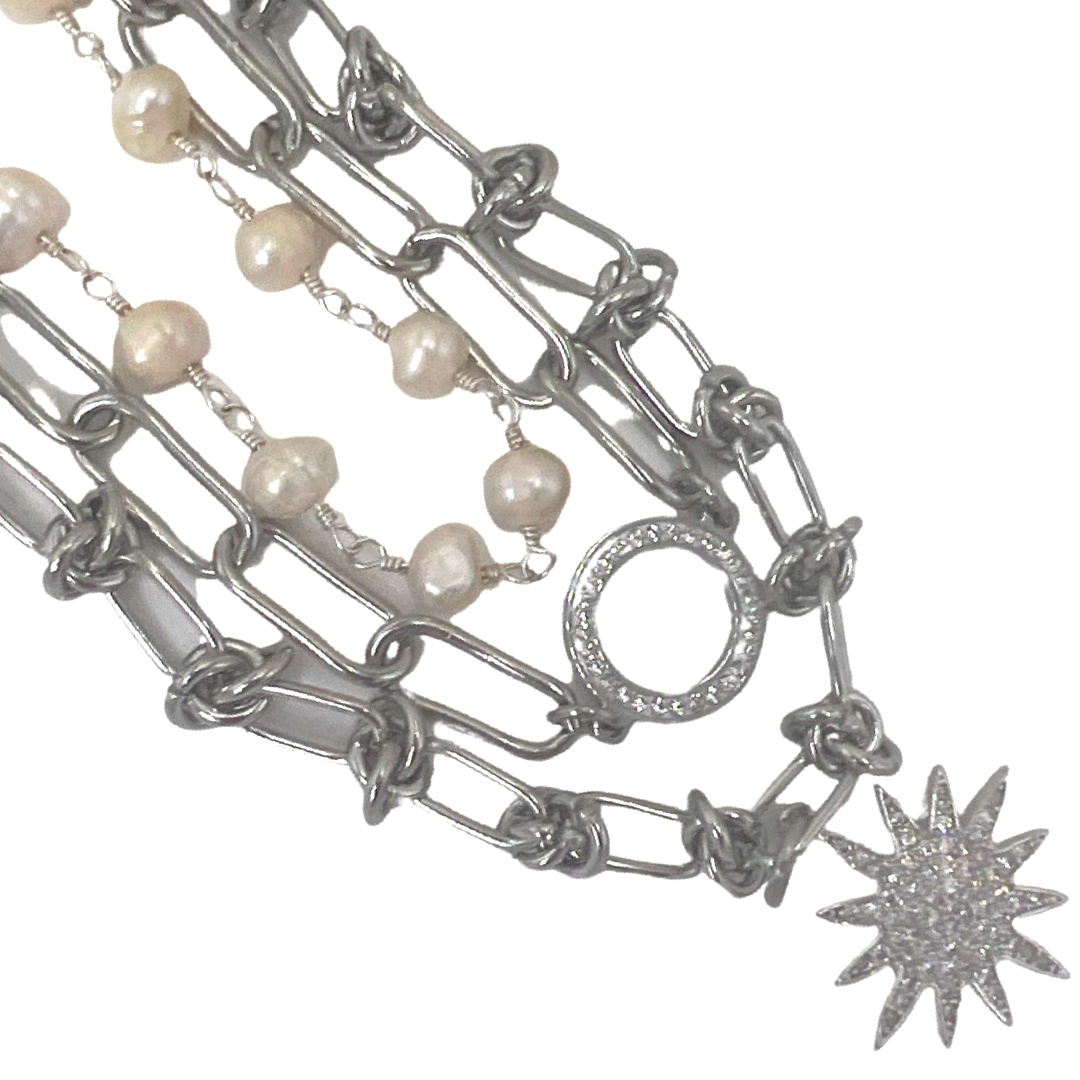 Havana Nights Champagne Necklace Necklaces Cerese D, Inc.   