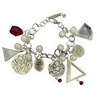Delta Charmed Bracelet DELTA Bracelets Cerese D, Inc. Silver  