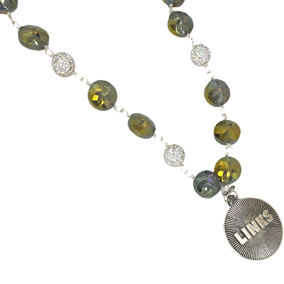 Links Flor Lite Necklace LINKS Necklaces Cerese D, Inc. Silver  