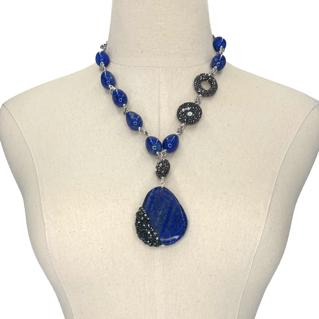 Lapis Class Necklace OOAK Cerese D, Inc.   