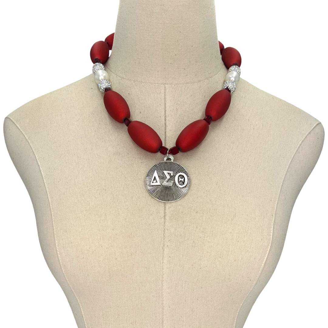 Delta Woody Necklace DELTA Necklaces Cerese D, Inc. Silver  