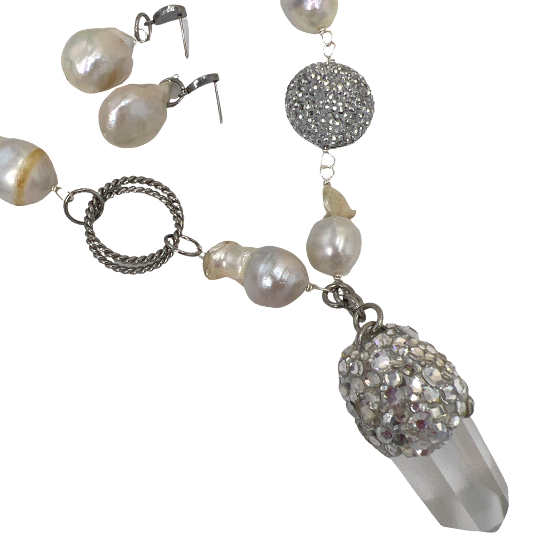 Pearl Phalana Necklace OOAK Cerese D, Inc.   