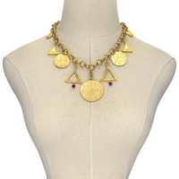 Delta Charmed Necklace DELTA Necklaces Cerese D Jewelry Gold  