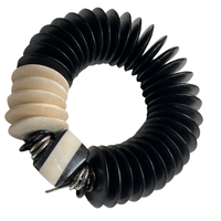 Ink Pyramid Bracelet Faire Cerese D, Inc. Black Discs / Silver  