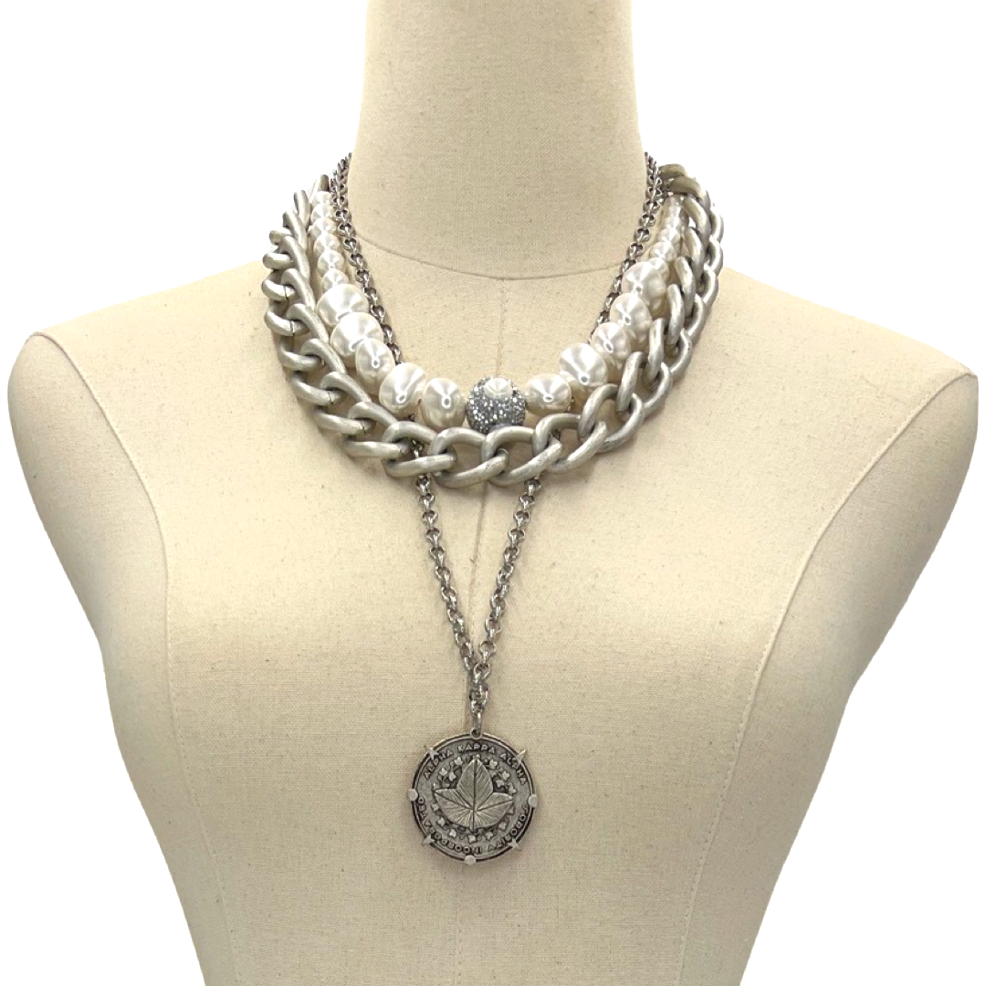 C14985 AKA AKA Necklaces Cerese D, Inc. Silver  