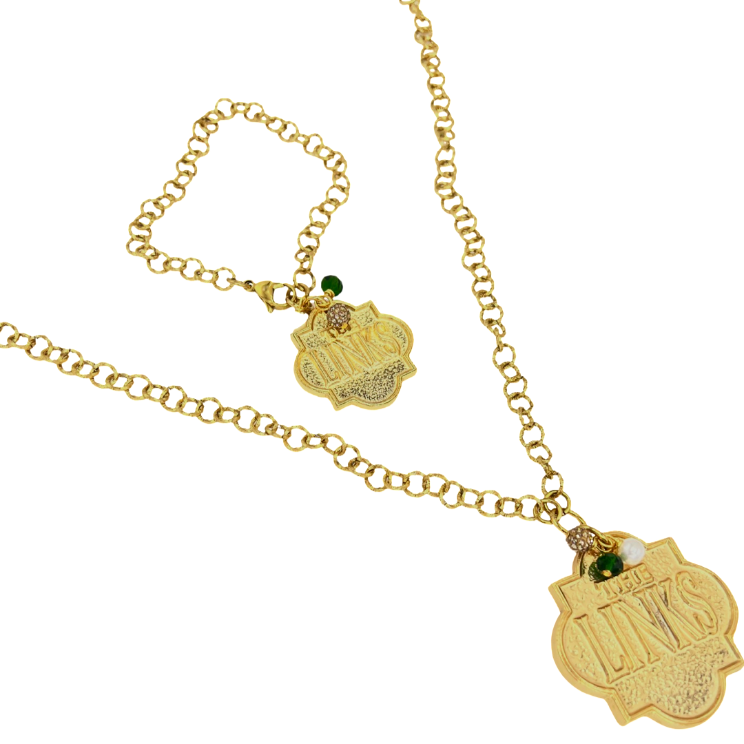 Links Lane Necklace LINKS Necklaces Cerese D, Inc. Gold  