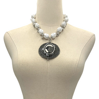 Cameo Cam Girl Pearl Necklace OOAK Cerese D, Inc.   