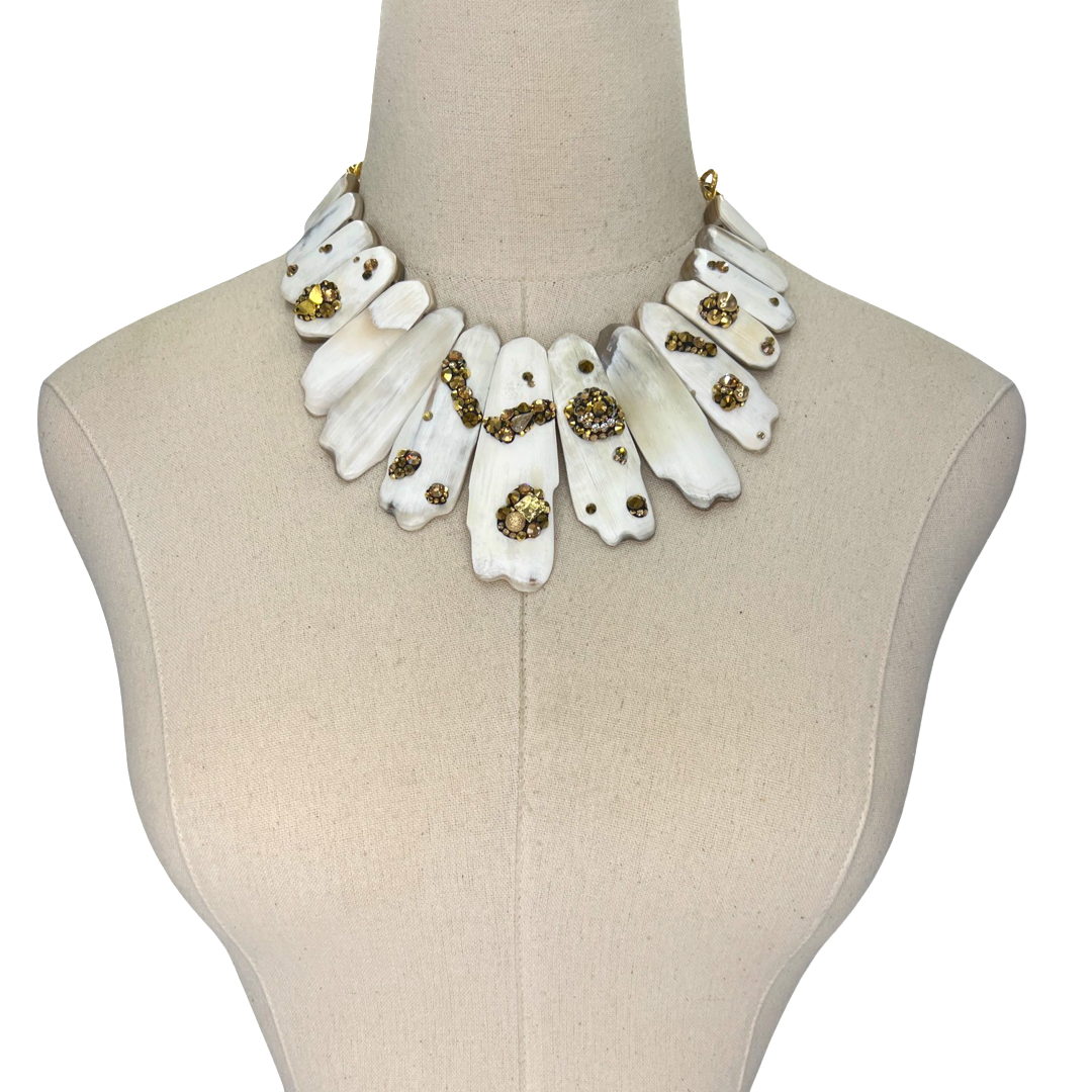 Great White Hype Necklace OOAK Cerese D, Inc.   
