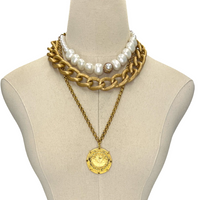 C14985 AKA AKA Necklaces Cerese D, Inc. Gold  