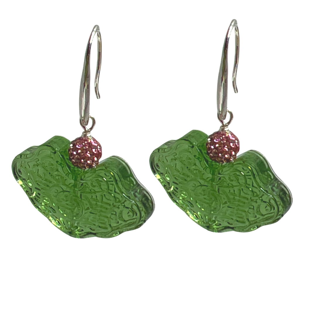 Pond Delight Earrings Earrings Cerese D, Inc. Silver  