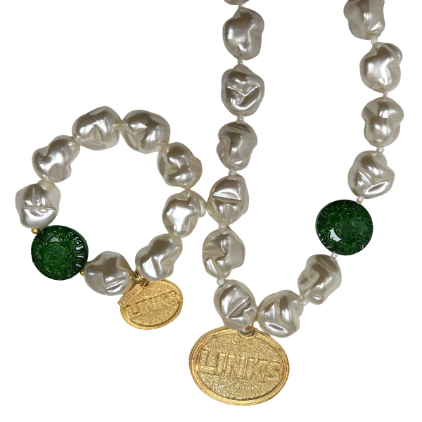 Links Soft Spring Necklace LINKS Necklaces Cerese D, Inc. Gold  
