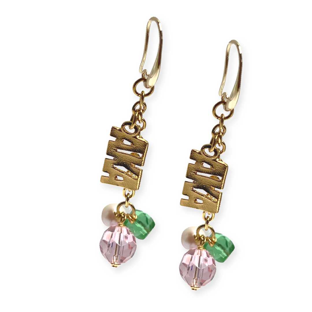 AKA Line Earring AKA Earrings Cerese D, Inc. Gold  