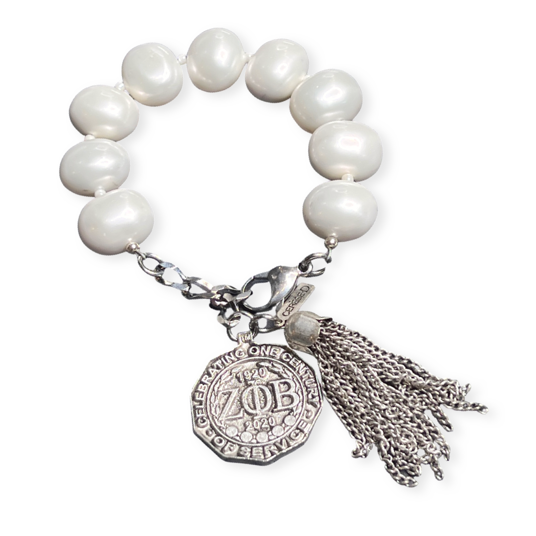 Zeta Classic Pearl Bracelet Zeta Bracelet Cerese D Jewelry Centennial  