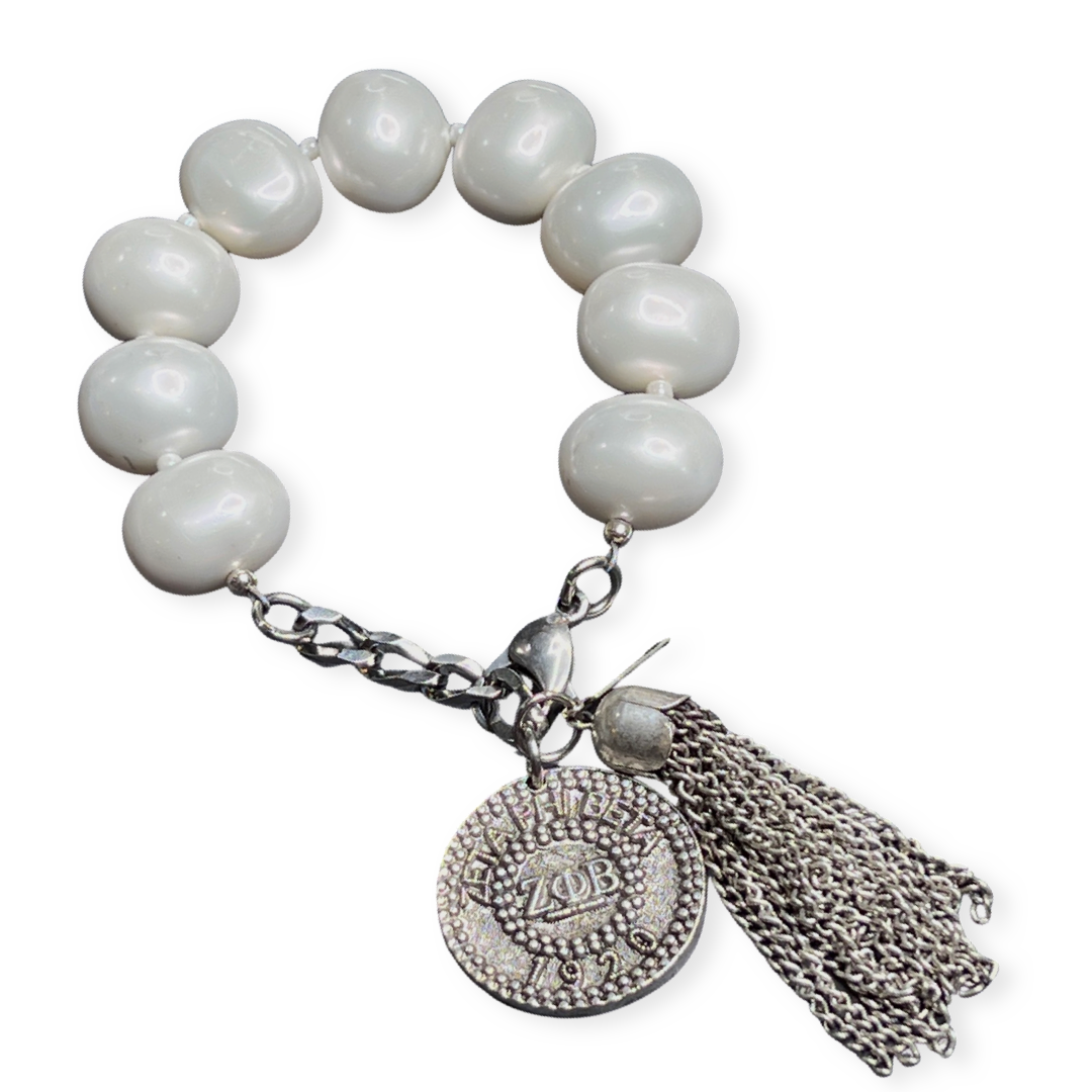 Zeta Classic Pearl Bracelet Zeta Bracelet Cerese D Jewelry Modern  