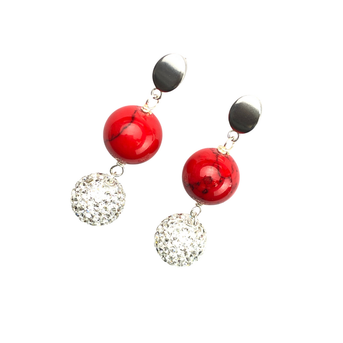 Red River Earring Delta Earrings Cerese D, Inc. Silver  