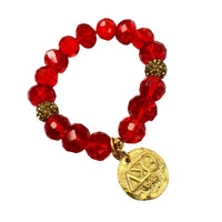 Delta Red Royal Bracelet DELTA Bracelets Cerese D, Inc. Gold  