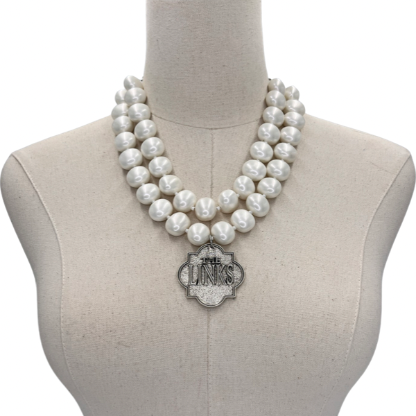 Chanel classic pearls double strand necklace