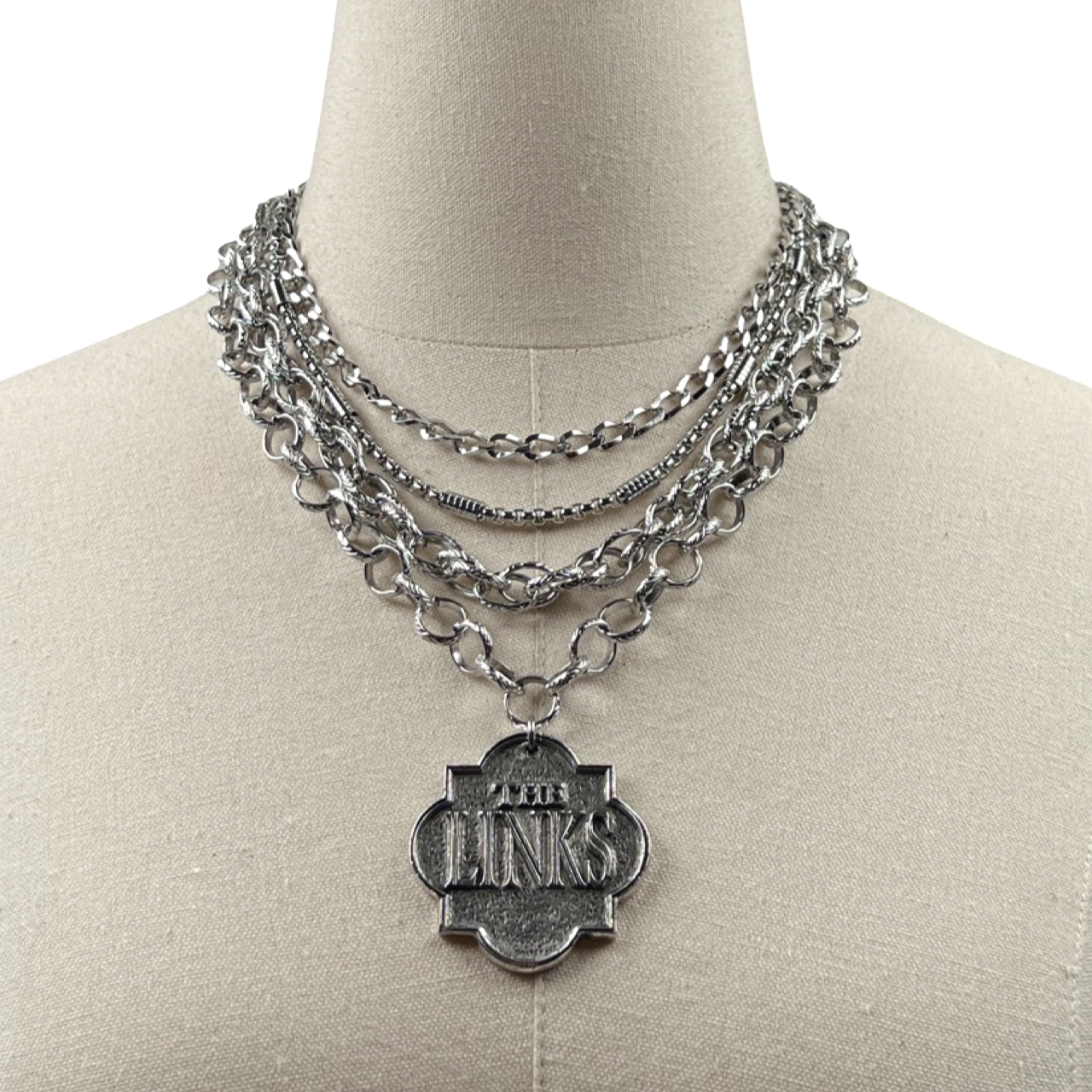 Links Classic Beat Necklace LINKS Necklaces Cerese D, Inc. Shield Silver 