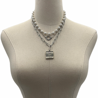 Links Pearl Champagne Necklace LINKS Necklaces Cerese D, Inc.   
