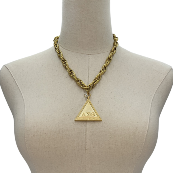 Delta Classic Rope Necklace DELTA Necklaces Cerese D, Inc. Gold Pyramid 