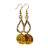 Links Hula Earring LINKS Earrings Cerese D, Inc. Gold  