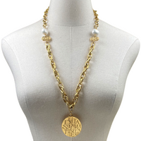 Delta Classic Brand Chain Necklace Delta Necklace Cerese D, Inc. Gold  