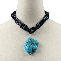 Divine Turquoise Coast Necklace Closet Sale Cerese D, Inc. Silver  