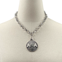 AKA Classic Rizell Necklace AKA Necklaces Cerese D, Inc. Radiant Silver 