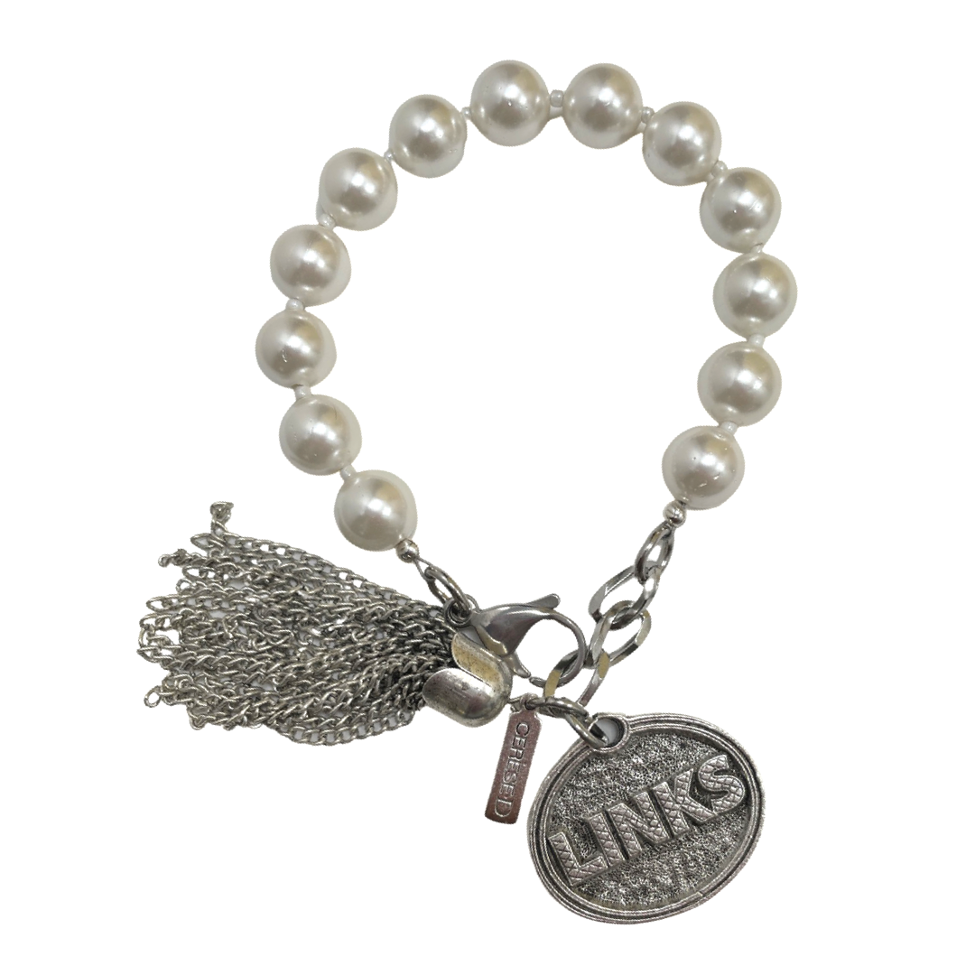 Links Classic Pearl 10 Bracelet LINKS Bracelets Cerese D Jewelry Silver Oval 