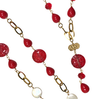 Delta Fantastic Red Necklace DELTA Necklaces Cerese D, Inc.   