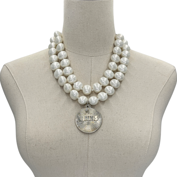 Links Classic Pearl Double Necklace LINKS Necklaces Cerese D Silver Radiant 