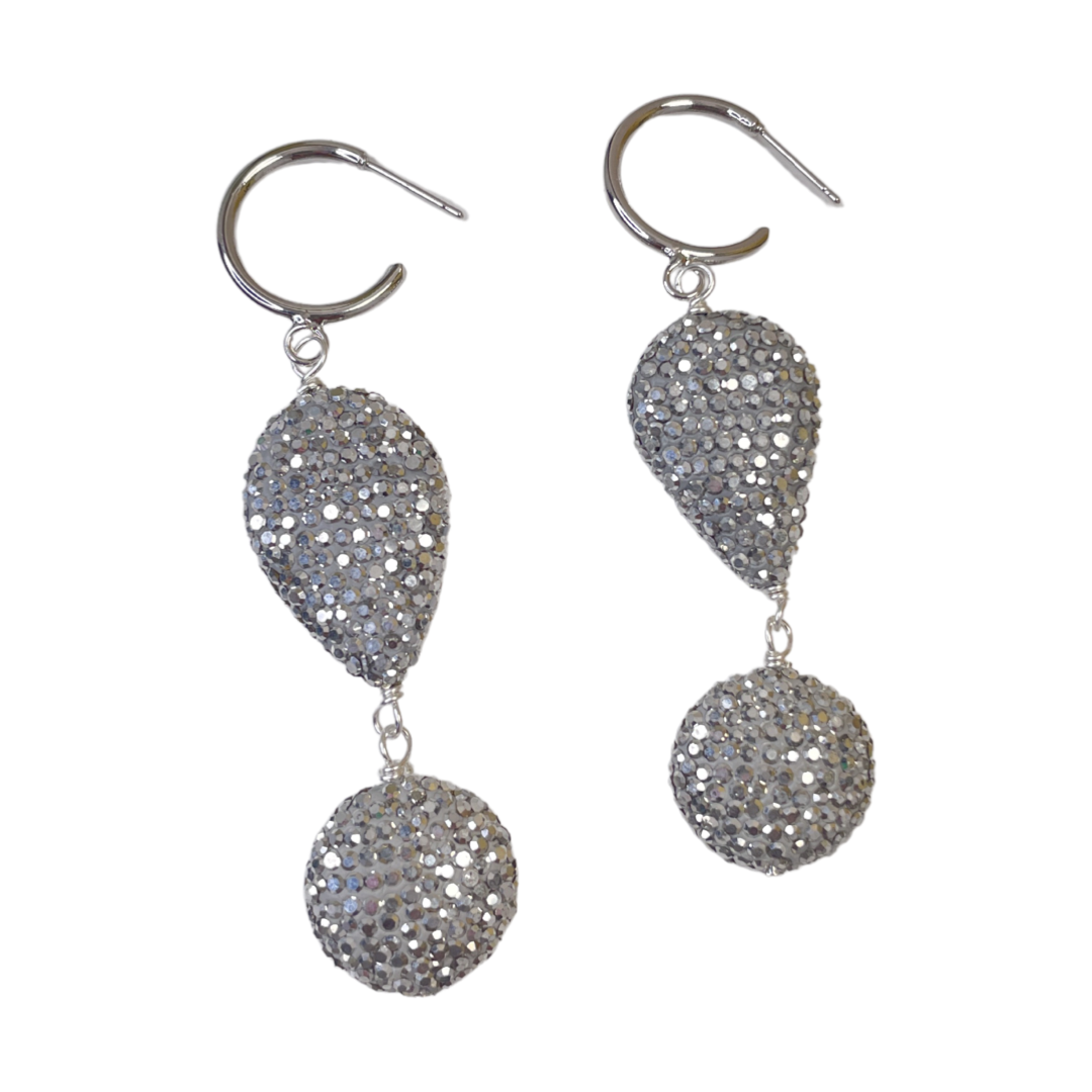Sparkling Champagne Earrings Earrings Cerese D, Inc. Style B  