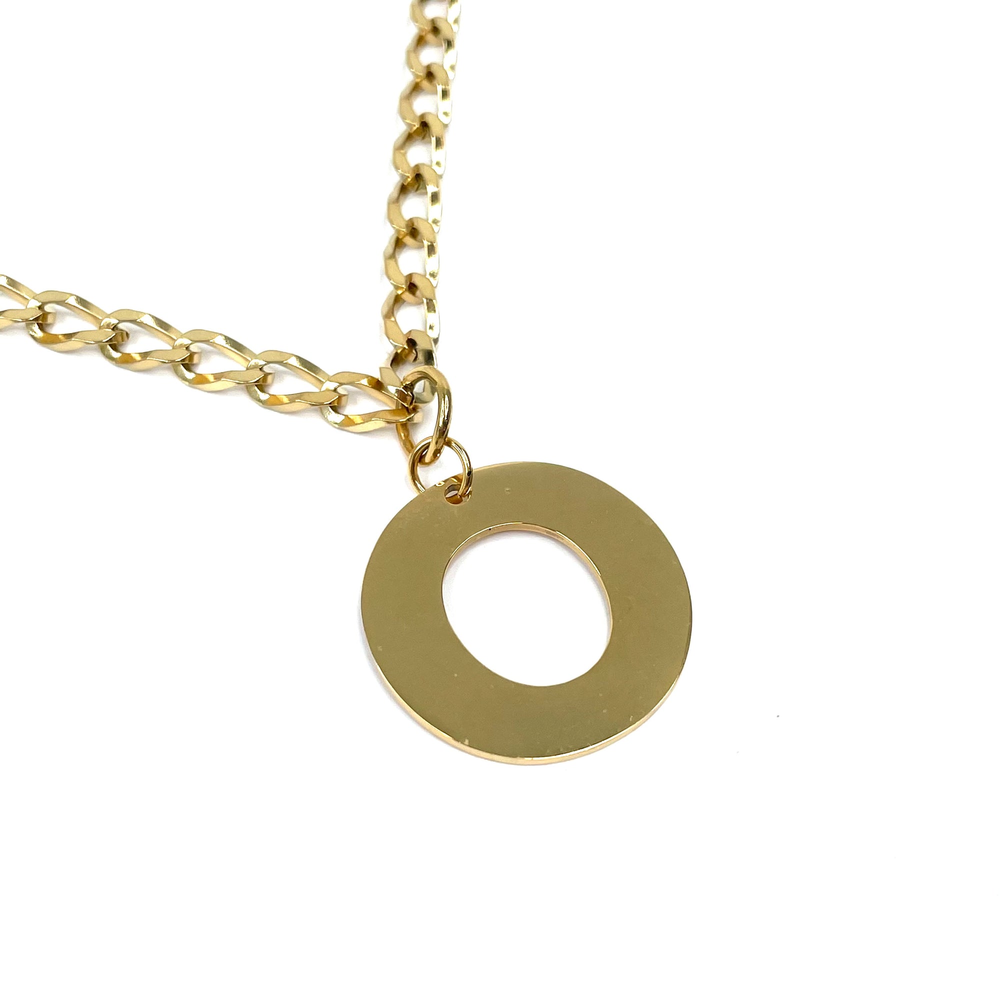 Lettering Legend Necklace Necklaces Cerese D, Inc. Gold O 