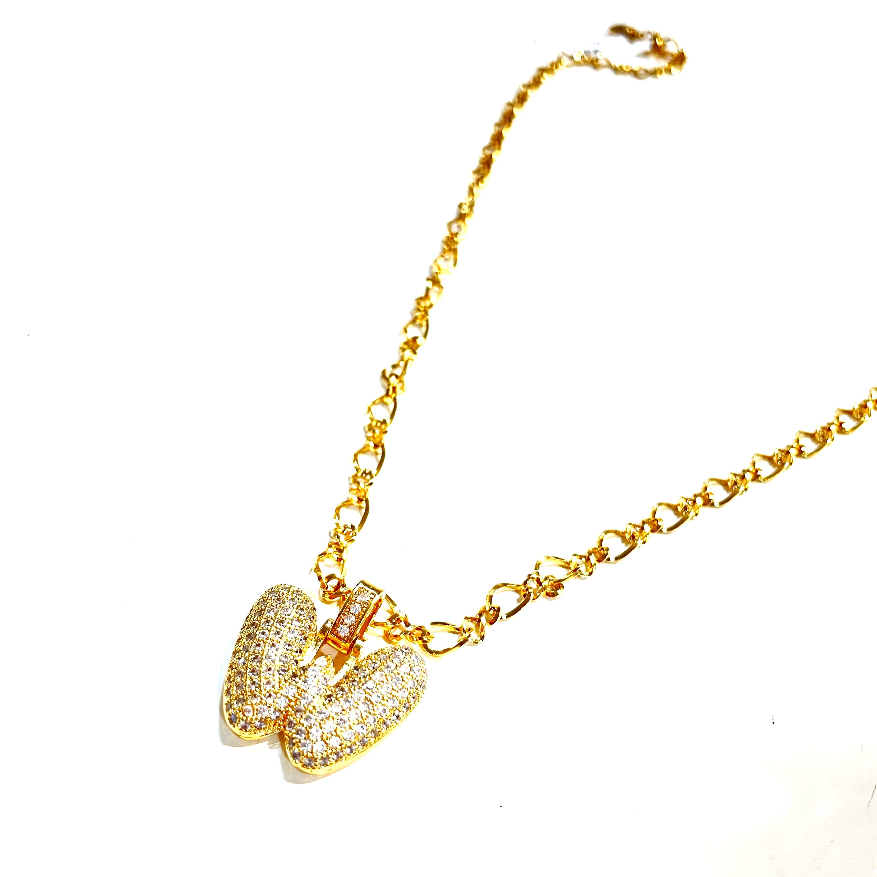 Initial Impression Necklace Necklaces Cerese D, Inc. Gold W 