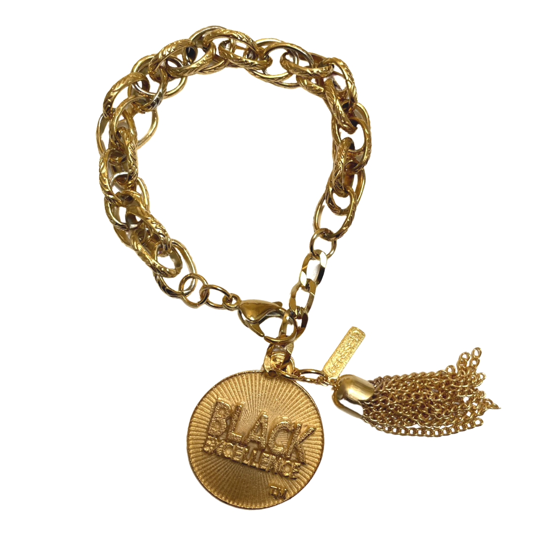 Black Excellence Classic Rope Bracelet Black Excellence Cerese D, Inc. Gold Rope 