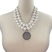 Zeta Classic Pearl Double Necklace Zeta Necklace Cerese D Jewelry Centennial DBL  
