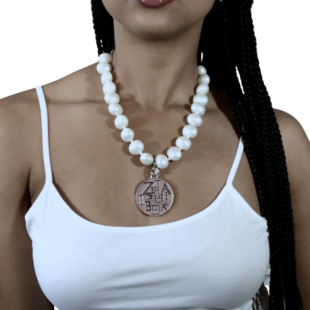 Zeta Classic Pearl Single Necklace Zeta Necklace Cerese D Jewelry   