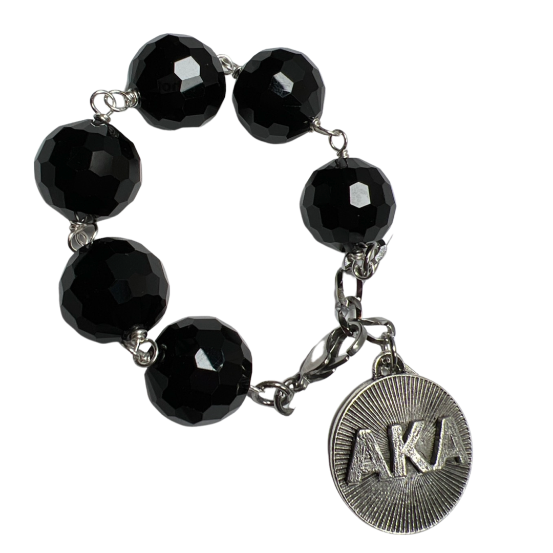 AKA Black Sweet Bracelet AKA Bracelets Cerese D, Inc. Silver  