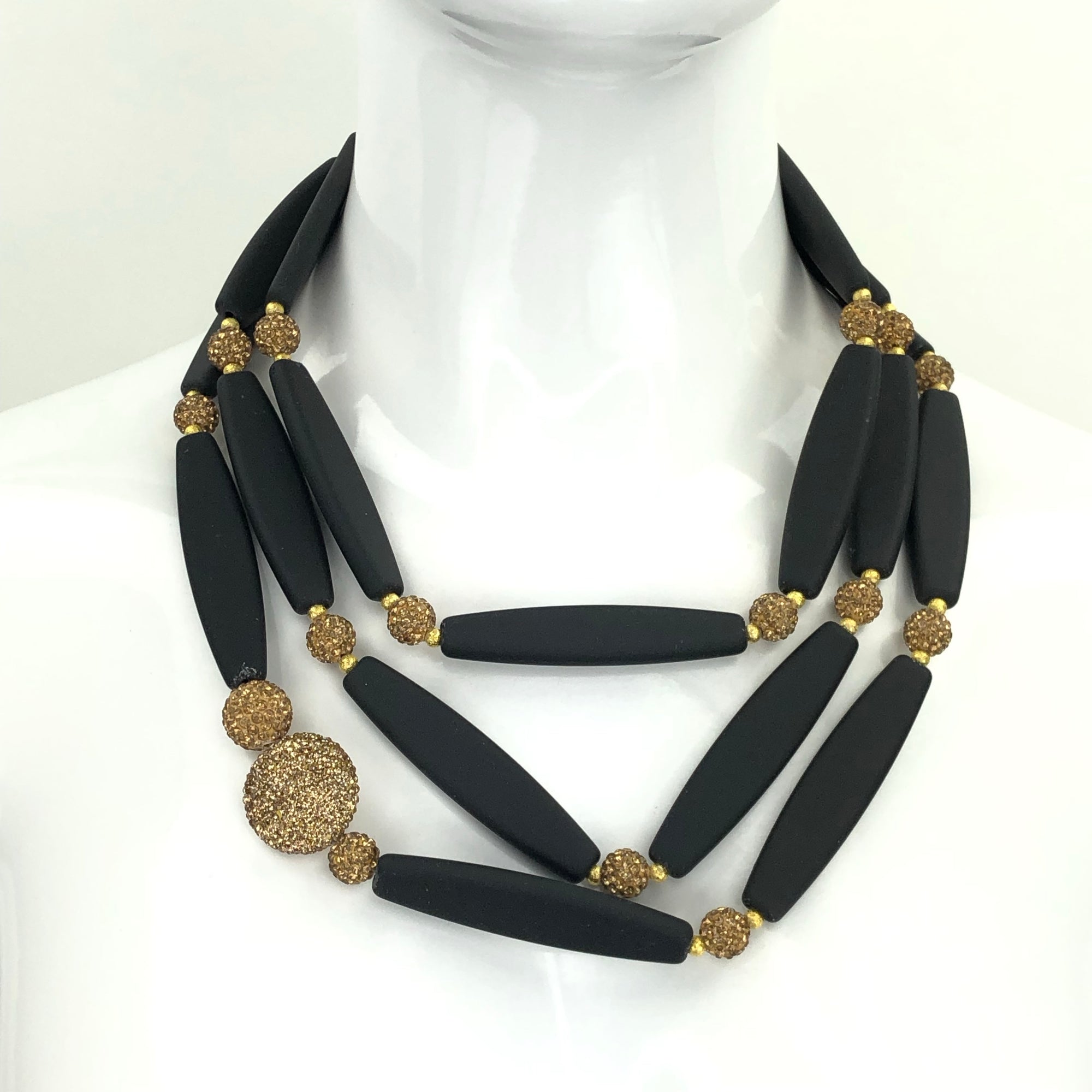 Midnight Dance Necklace necklaces Cerese D, Inc. Gold  