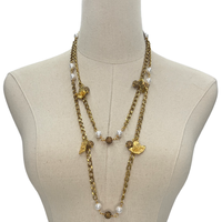 AKA Classic Chanel Necklace AKA Necklaces Cerese D, Inc. GOLD  