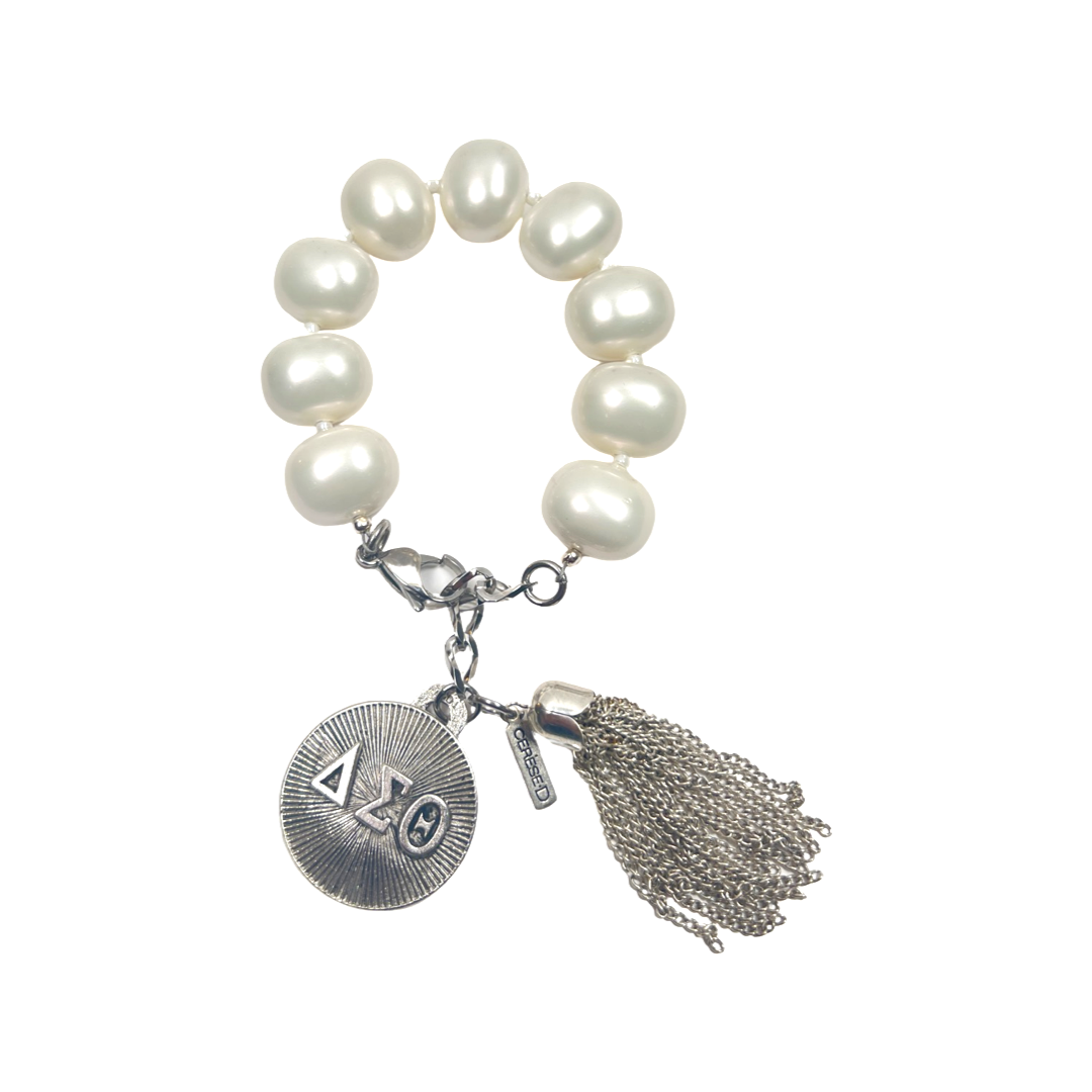 Delta Classic Pearl Bracelet DELTA Bracelets Cerese D Jewelry Silver Radiant 