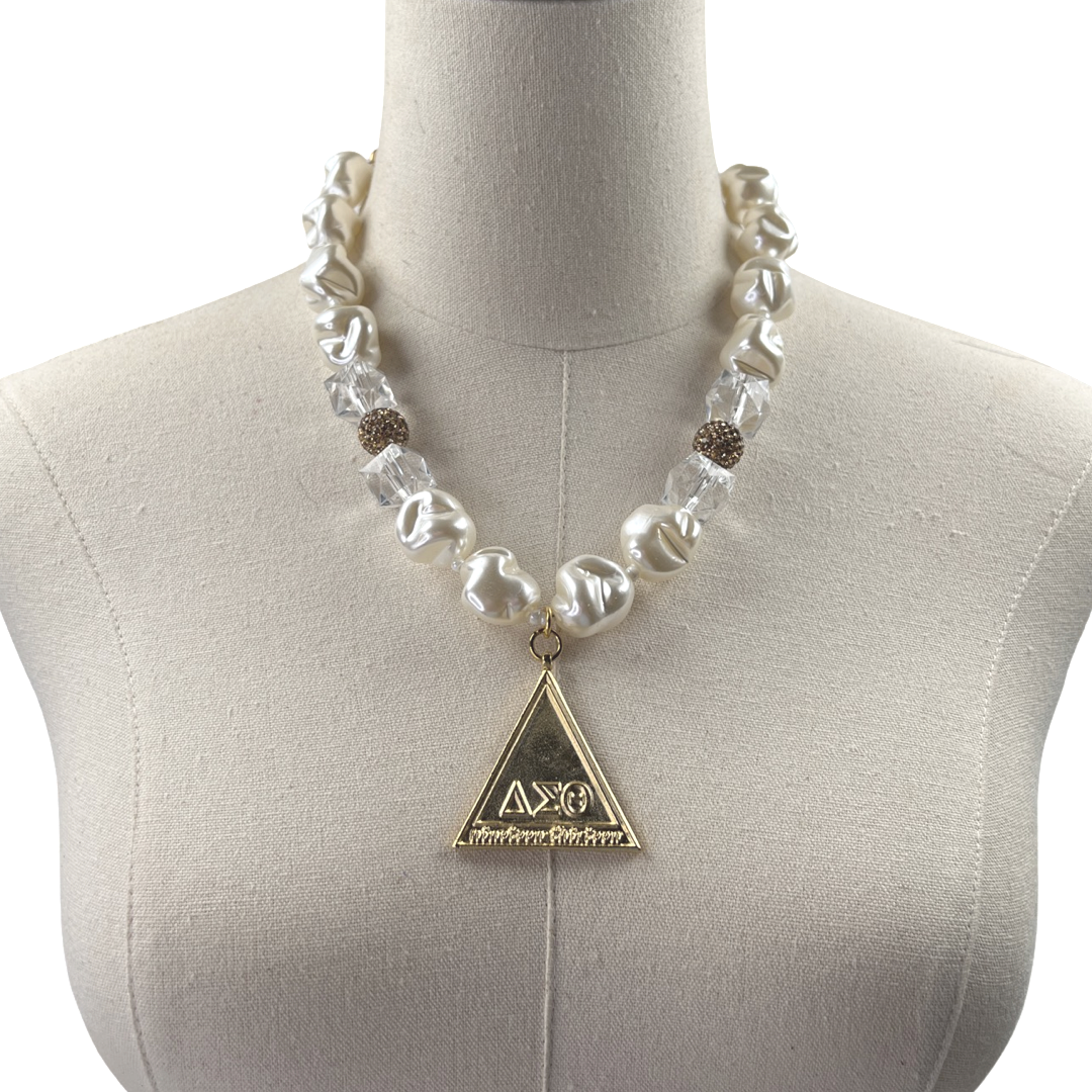 Delta Pillow Necklace DELTA Necklaces Cerese D, Inc. Gold  