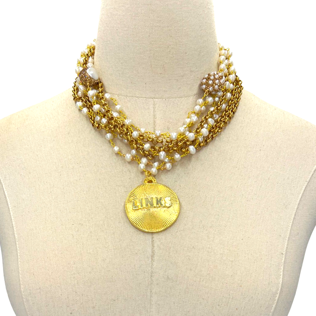 Links NYC Necklace LINKS Necklaces Cerese D, Inc. Gold  