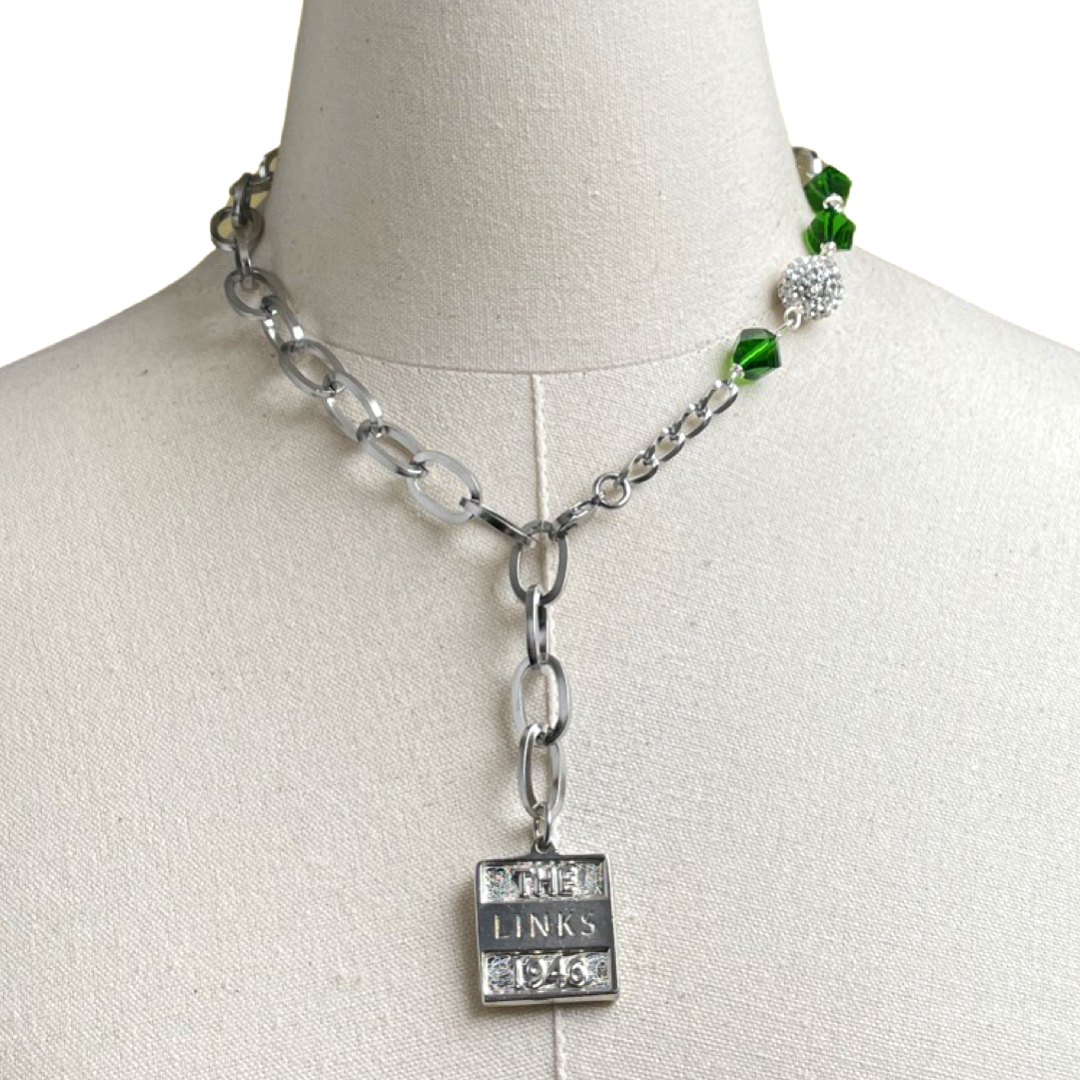 Links Sell It Necklace LINKS Necklaces Cerese D, Inc. Silver  