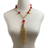 Delta Big Top Necklace DELTA Necklaces Cerese D, Inc. Gold  