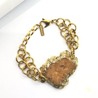 Bare Crystal Form Bracelet Bracelets Cerese D, Inc. Rust  