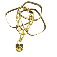 AKA Tie Up Bracelets AKA Bracelets Cerese D, Inc. Gold  